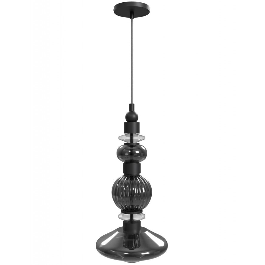 Avenue Lighting Avra 3 Light 20" Pendant, Black/Black - HF7901-BK