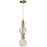 Avenue Lighting Avra Integrated AC LED Light 18" Pendant, Aged Brass