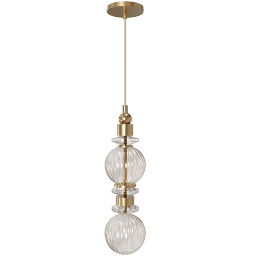 Avenue Lighting Avra Integrated AC LED Light 18" Pendant, Aged Brass - HF7902-AB