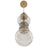 Avenue Lighting Avra Integrated AC LED Light 18" Pendant, Aged Brass