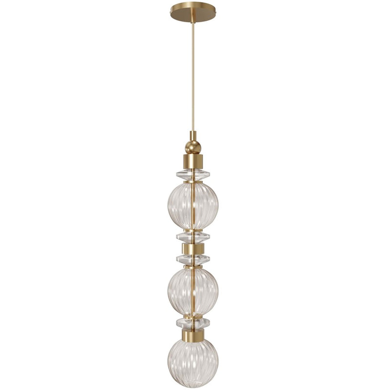 Avenue Lighting Avra Integrated AC LED Light 26" Pendant, Aged Brass - HF7903-AB