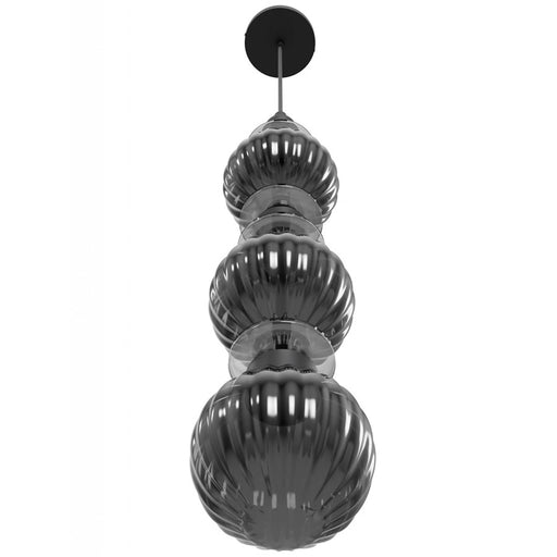 Avenue Lighting Avra 3 Light 27" Pendant, Black/Black