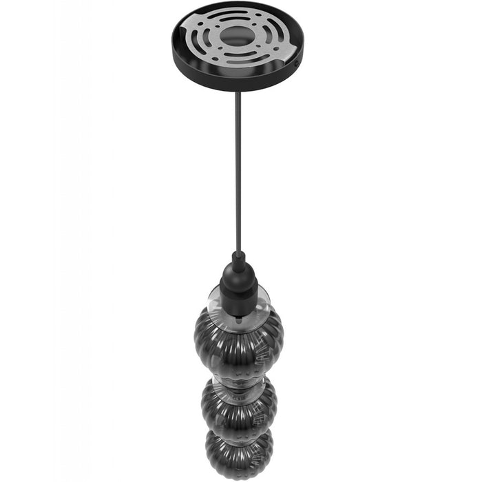 Avenue Lighting Avra 3 Light 27" Pendant, Black/Black