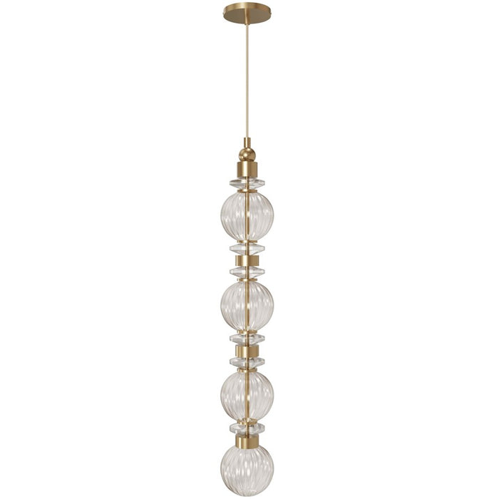 Avenue Lighting Avra Integrated AC LED Light 35" Pendant, Aged Brass