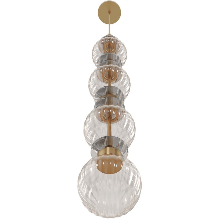 Avenue Lighting Avra Integrated AC LED Light 35" Pendant, Aged Brass