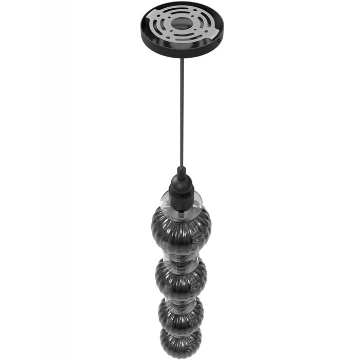 Avenue Lighting Avra 4 Light 35" Pendant, Black/Black