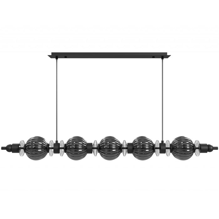 Avenue Lighting Avra 5 Light 5" Pendant, Black/Black - HF7955-BK