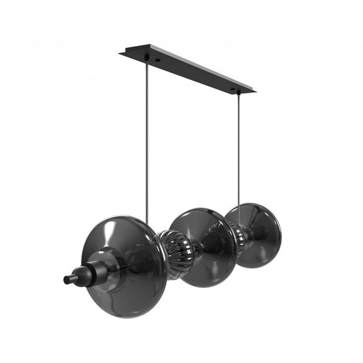 Avenue Lighting Avra 5 Light 9" Pendant, Black/Black