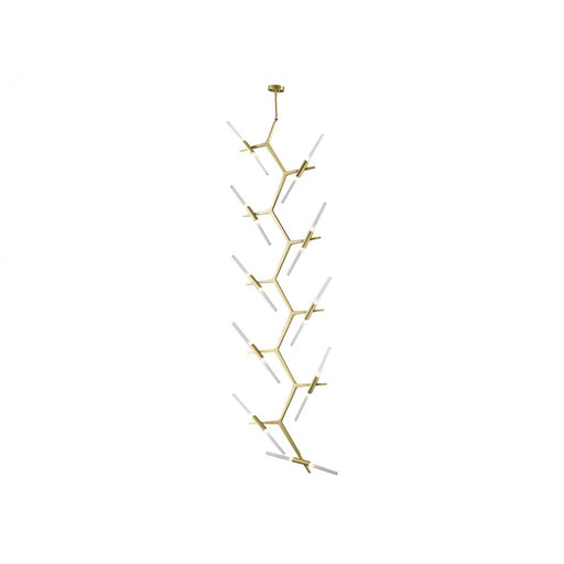 Avenue Lighting San Vicente Blvd. 20Lt 127" Chandelier, Brass