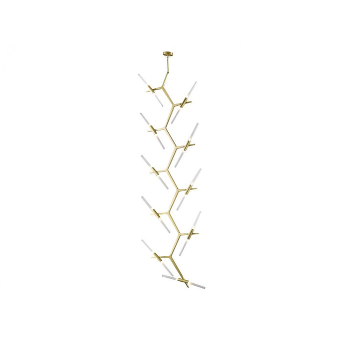 Avenue Lighting San Vicente Blvd. 20Lt 127" Chandelier, Brass
