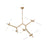 Avenue Lighting San Vicente Blvd. 10Lt 46" Chandelier, Brass