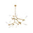 Avenue Lighting San Vicente Blvd. 14Lt 62" Chandelier, Brass