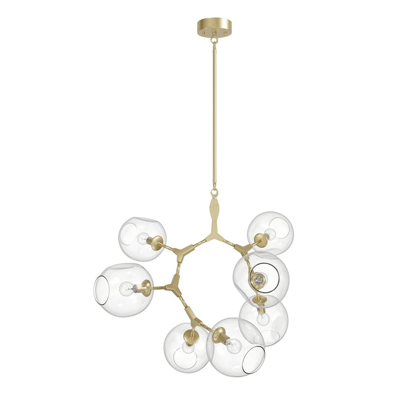 Avenue Lighting Fairfax Ave. 7 Light 26" Chandelier, Brushed Brass - HF8070-BB