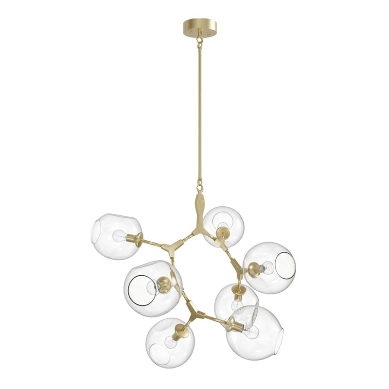 Avenue Lighting Fairfax Ave. 7 Light 26" Chandelier, Brushed Brass - HF8070-BB