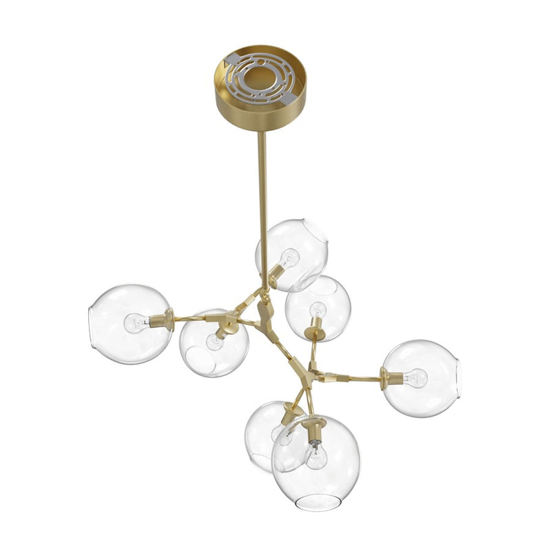 Avenue Lighting Fairfax Ave. 7 Light 26" Chandelier, Brushed Brass - HF8070-BB