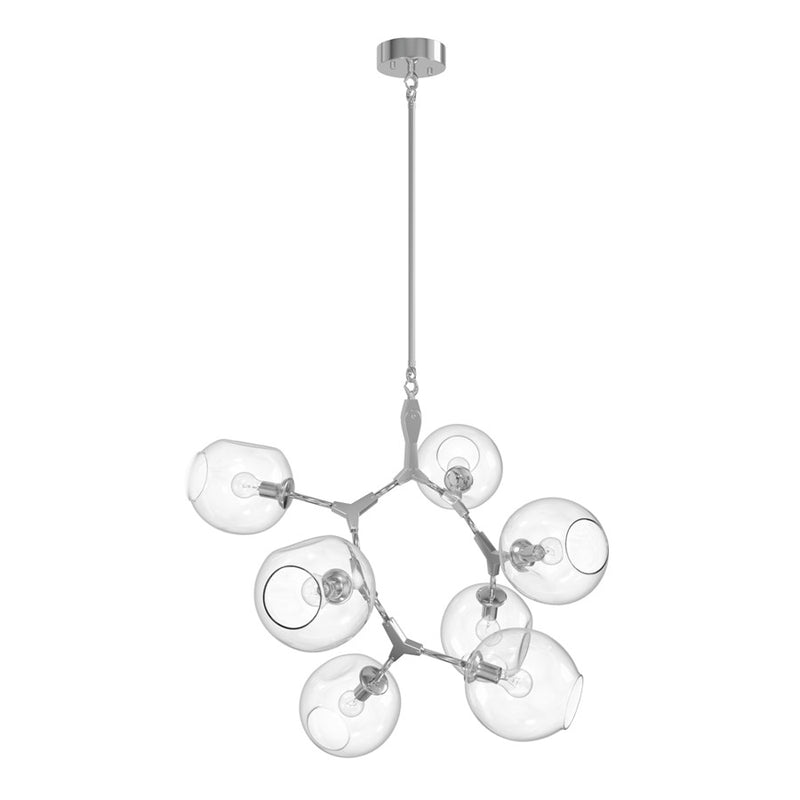 Avenue Lighting Fairfax Ave. 7 Light 26" Chandelier, Matte Chrome - HF8070-CH