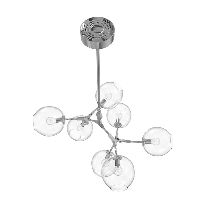 Avenue Lighting Fairfax Ave. 7 Light 26" Chandelier, Matte Chrome - HF8070-CH