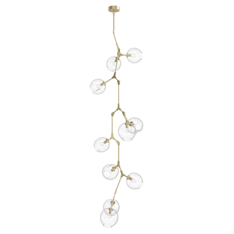 Avenue Lighting Fairfax Ave. 10 Light 105" Chandelier, Brushed Brass - HF8080-BB