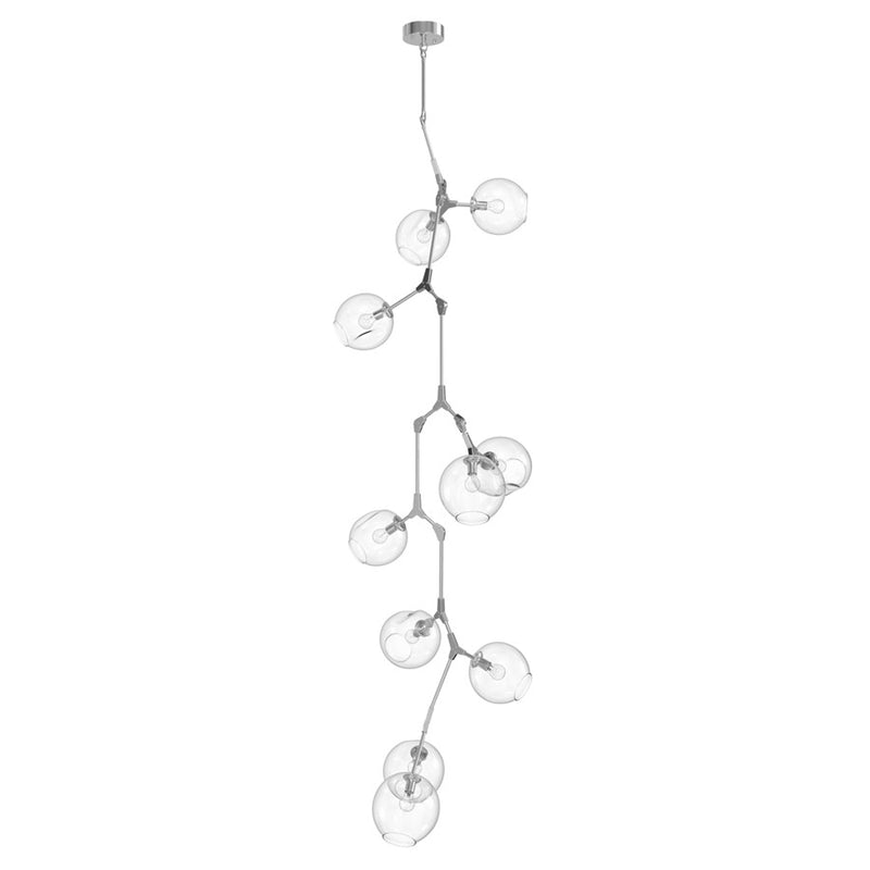 Avenue Lighting Fairfax Ave. 10 Light 105" Chandelier, Matte Chrome