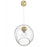 Avenue Lighting Fairfax Ave. 1 Light 10" Pendant, Brushed Brass