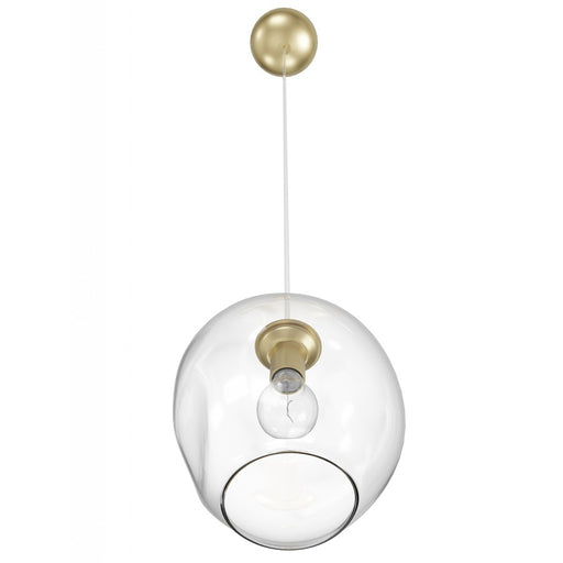 Avenue Lighting Fairfax Ave. 1 Light 10" Pendant, Brushed Brass