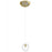 Avenue Lighting Fairfax Ave. 1 Light 10" Pendant, Brushed Brass