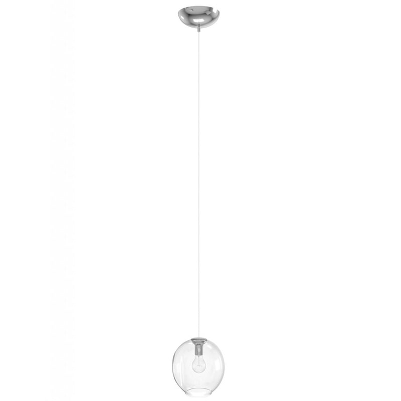 Avenue Lighting Fairfax Ave. 1 Light 10" Pendant, Matte Chrome - HF8081-CH
