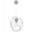 Avenue Lighting Fairfax Ave. 1 Light 10" Pendant, Matte Chrome