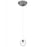 Avenue Lighting Fairfax Ave. 1 Light 10" Pendant, Matte Chrome