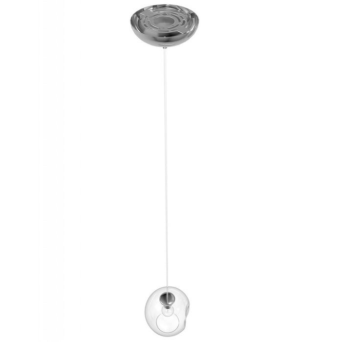 Avenue Lighting Fairfax Ave. 1 Light 10" Pendant, Matte Chrome