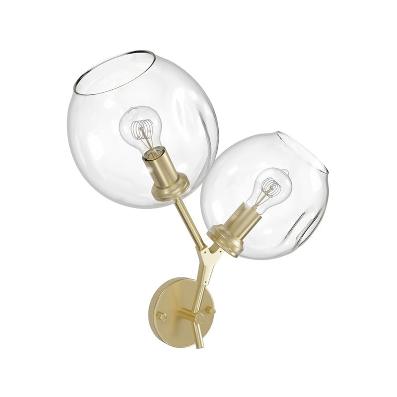 Avenue Lighting Fairfax Ave. 2 Light 18" Wall Sconce, Brushed Brass - HF8082-BB