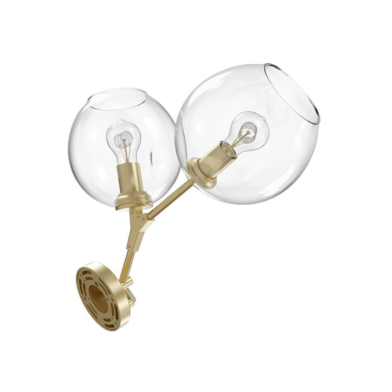 Avenue Lighting Fairfax Ave. 2 Light 18" Wall Sconce, Brushed Brass - HF8082-BB