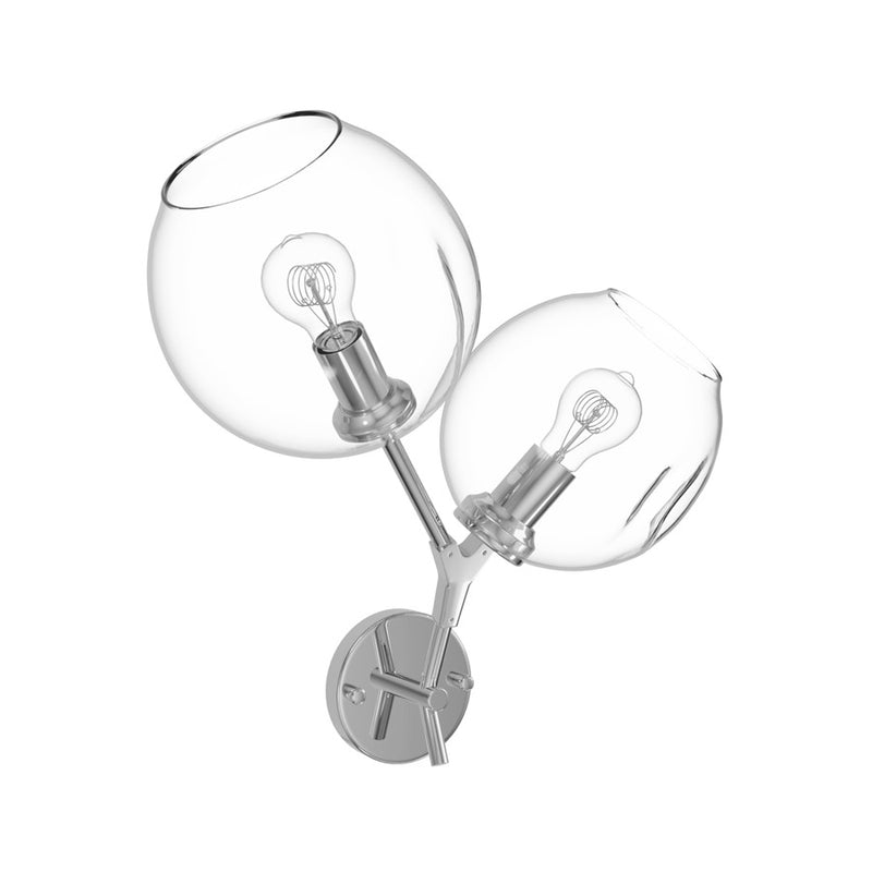 Avenue Lighting Fairfax Ave. 2 Light 18" Wall Sconce, Matte Chrome - HF8082-CH
