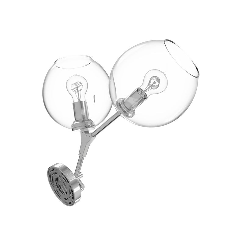 Avenue Lighting Fairfax Ave. 2 Light 18" Wall Sconce, Matte Chrome - HF8082-CH
