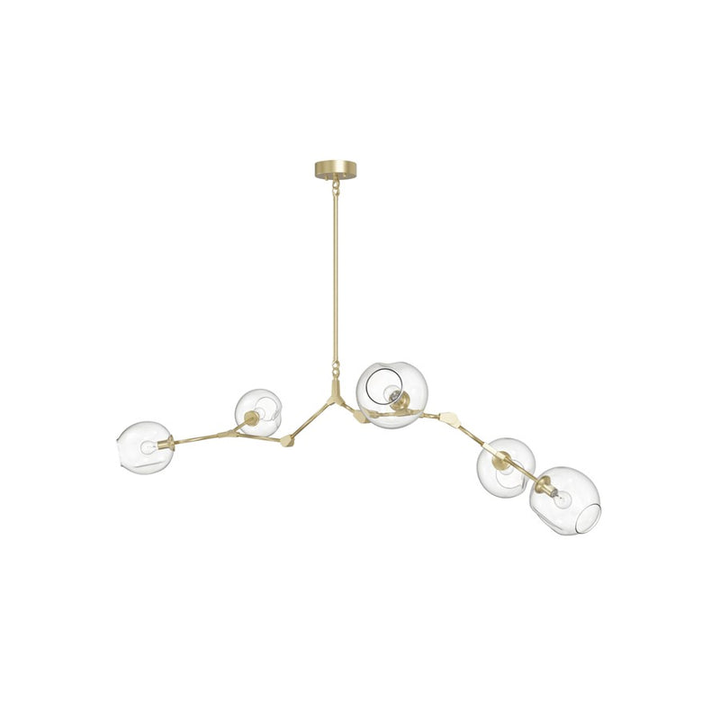 Avenue Lighting Fairfax Ave. 5 Light 24" Chandelier, Brushed Brass - HF8085-BB