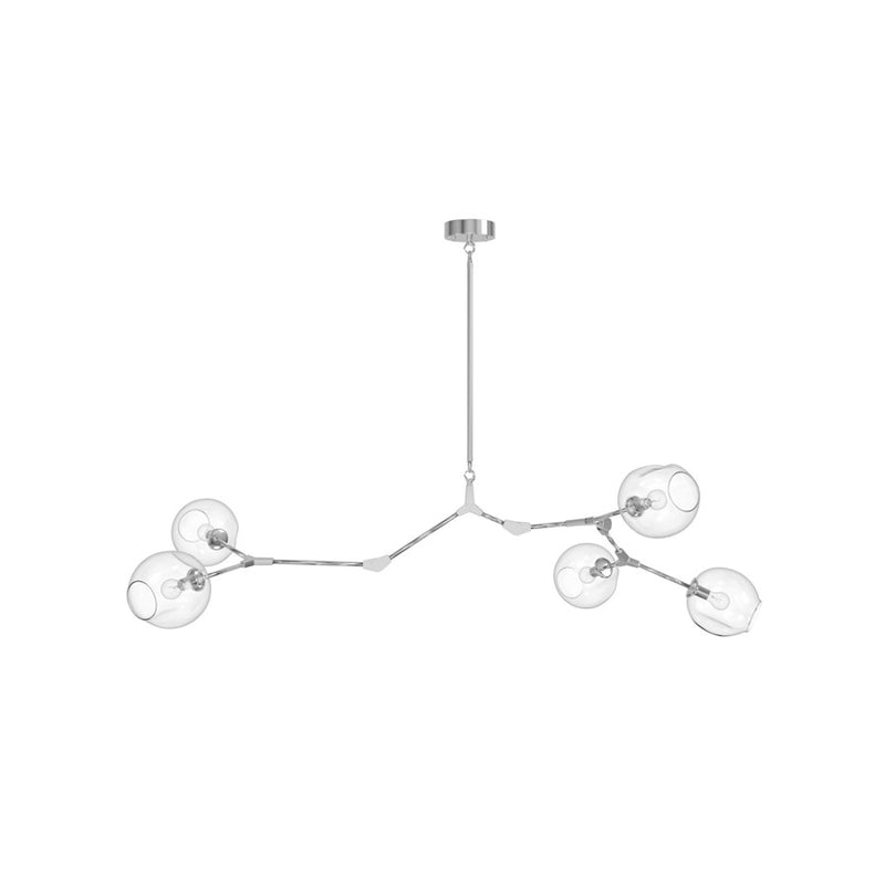 Avenue Lighting Fairfax Ave. 5 Light 24" Chandelier, Matte Chrome - HF8085-CH