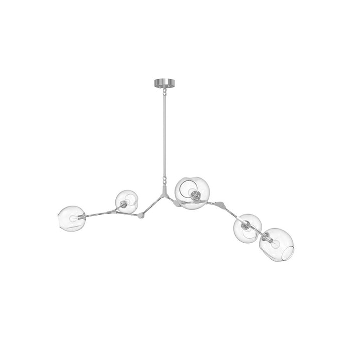 Avenue Lighting Fairfax Ave. 5 Light 24" Chandelier, Matte Chrome