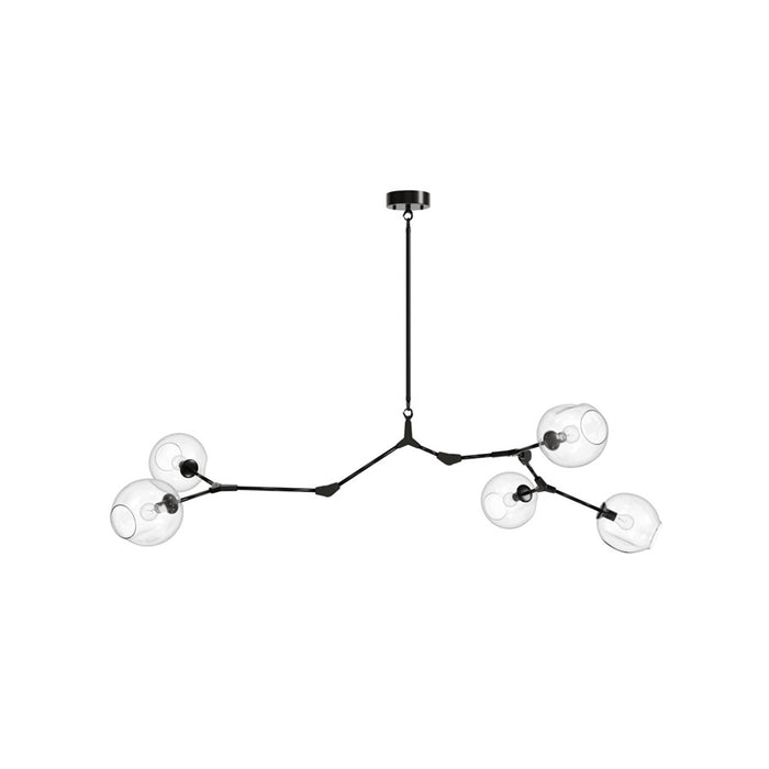 Avenue Lighting Fairfax Ave. 5 Light 24" Chandelier, Dark Bronze - HF8085-DBZ