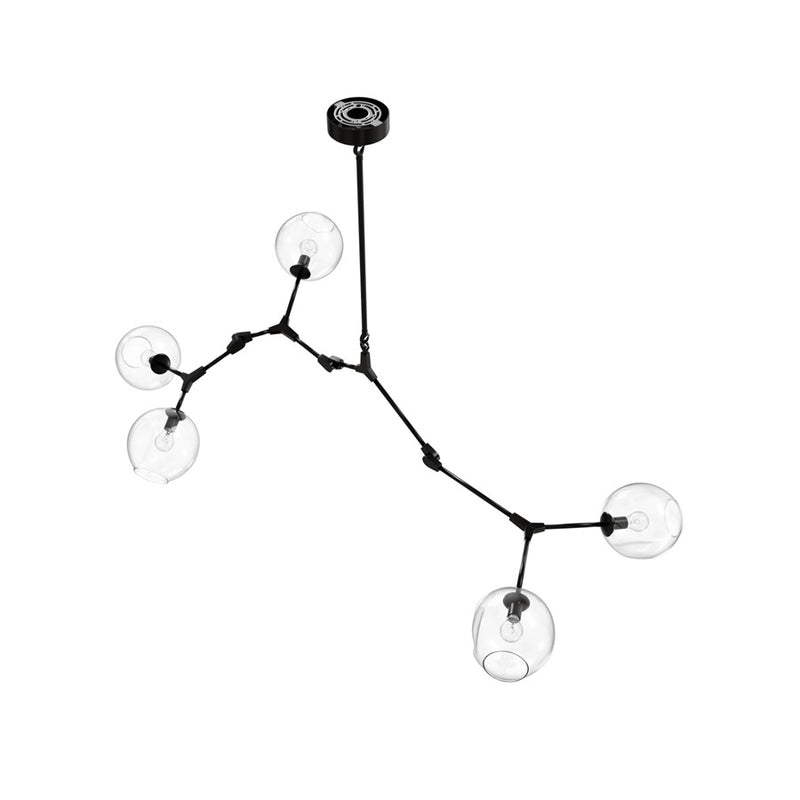 Avenue Lighting Fairfax Ave. 5 Light 24" Chandelier, Dark Bronze - HF8085-DBZ