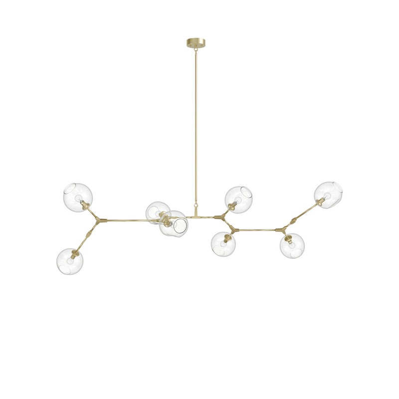Avenue Lighting Fairfax Ave. 8 Light 30" Chandelier, Brushed Brass