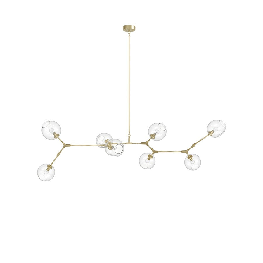 Avenue Lighting Fairfax Ave. 8 Light 30" Chandelier, Brushed Brass - HF8088-BB