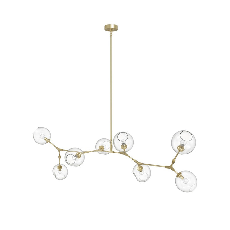 Avenue Lighting Fairfax Ave. 8 Light 30" Chandelier, Brushed Brass - HF8088-BB