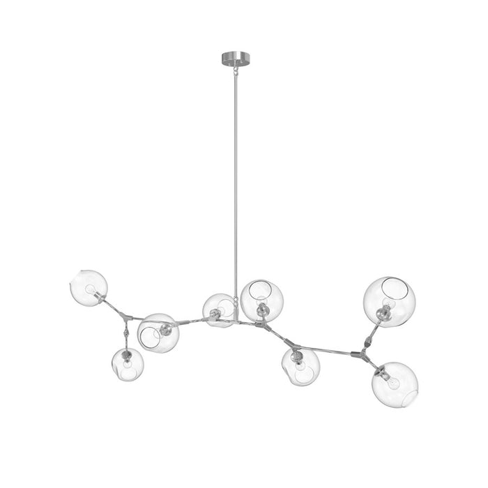 Avenue Lighting Fairfax Ave. 8 Light 30" Chandelier, Matte Chrome