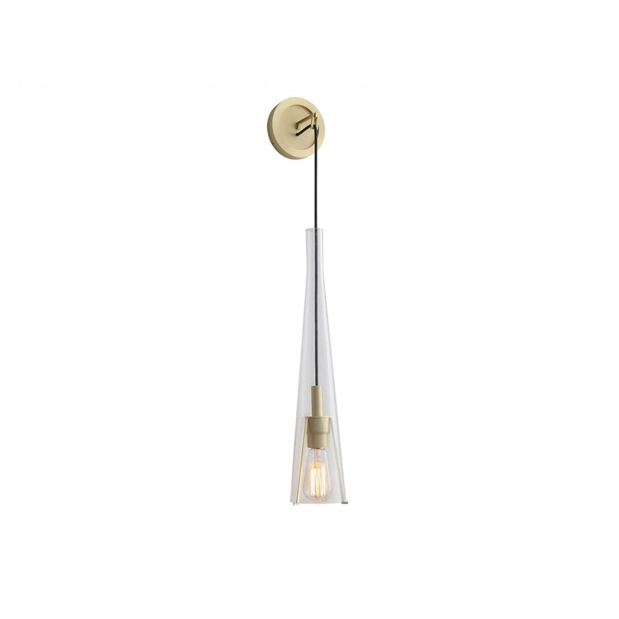 Avenue Lighting Abbey Park 1 Light 28" Wall Sconce, Brushed Brass - HF8131-BB