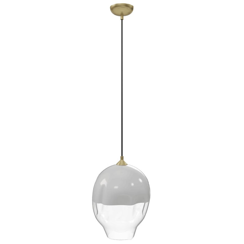 Avenue Lighting Sonoma Ave. 1 Light 171" Pendant, Brushed Brass - HF8141-BB-WH