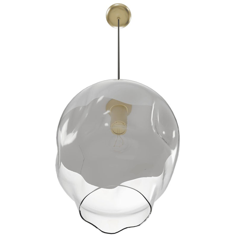 Avenue Lighting Sonoma Ave. 1 Light 171" Pendant, Brushed Brass - HF8141-BB-WH