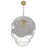 Avenue Lighting Sonoma Ave. 1 Light 173" Pendant, Brushed Brass