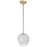 Avenue Lighting Sonoma Ave. 1 Light 173" Pendant, Brushed Brass