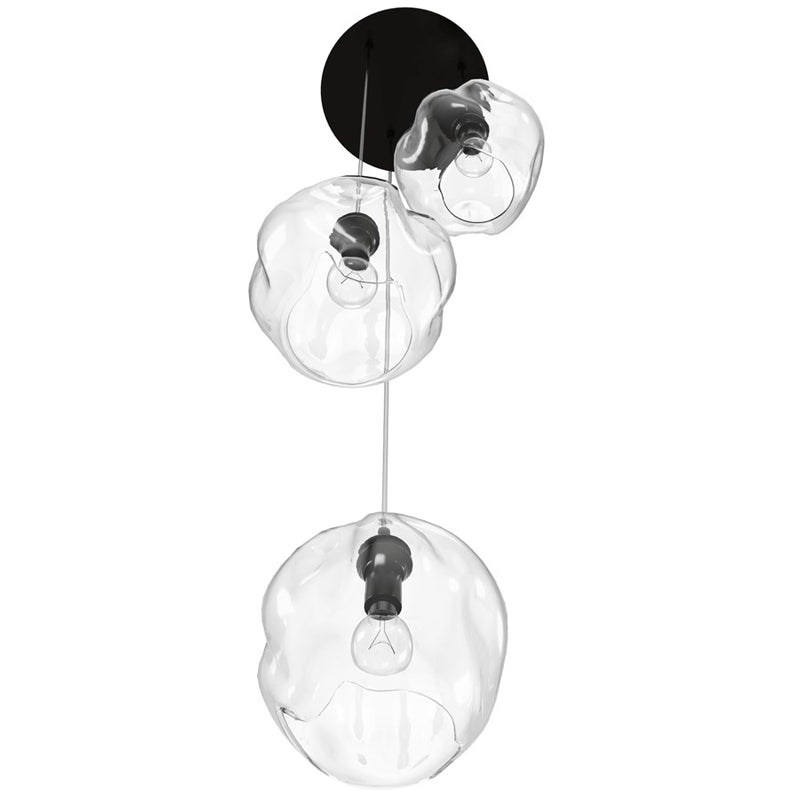 Avenue Lighting Sonoma Ave. 3Lt 210" Pendant, Dark Bronze - HF8143-DBZ-CL