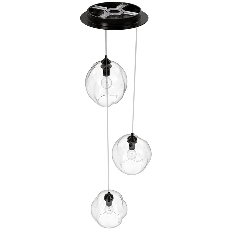 Avenue Lighting Sonoma Ave. 3Lt 210" Pendant, Dark Bronze - HF8143-DBZ-CL